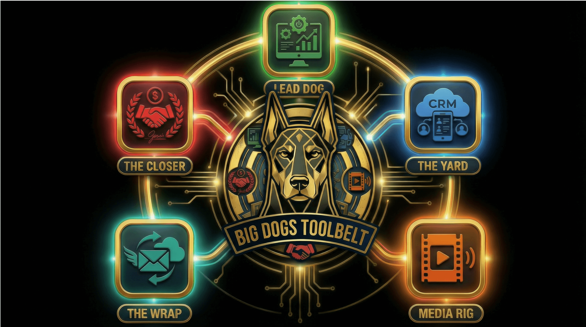 Big Dogs Toolbelt — Five AI Tools Ecosystem